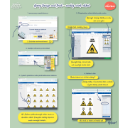 Etikety univerzálne kruhové 69mm Avery A4 10 hárkov