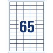 Etikety univerzálne 38x21,2mm Avery A4 100 hárkov