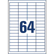 Etikety univerzálne 48,5x16,9mm Avery A4 100 hárkov