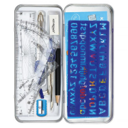 Súprava školských pomôcok KEYROAD kovové puzdro, mix farieb