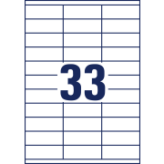 Etikety univerzálne 70x25,4mm Avery A4 100 hárkov