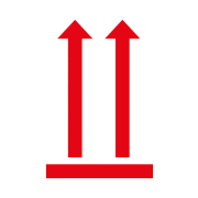 Etikety Avery s varovným symbolom ` Neklopiť` 74x100mm na kotúči