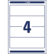 Etikety univerzálne na zakladače 61 x 192 mm Avery A4 25+5 hárkov