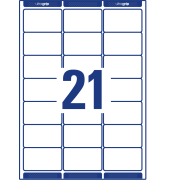 Etikety na zásielky 63,5x38,1mm Avery A4 100 hárkov, laser