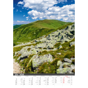 Nástenný kalendár Tatry 31,5 x 45 cm 2026