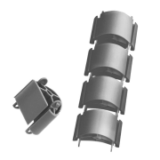 Predĺženie káblového organizéra Hobis, 7×40 cm, sivý