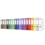 Zakladač pákový DONAU kartón/PP, A4/75 mm, biely