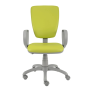 Zdravotnícka stolička Rianna, s podrúčkami, zdravot. ekokoža zelená KN0079