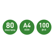 Ultra-prémiové lesklé laminovacie fólie Leitz iLAM A4, 80 mic, 100 ks