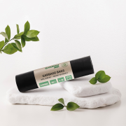 Vrecia DONAU ECO strong, 60 ℓ,30 mic, 10 ks, čierne, LDPE