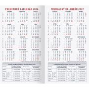 Diár mini 9 x 16 cm týždenný 2026 - čierny