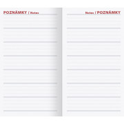 Diár mini 9 x 16 cm týždenný 2026  - modrý