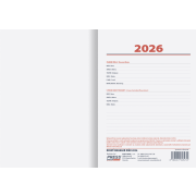 Diár denný A5 Manager 2026 - bordový