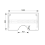 Pracovný stôl Motion Ergo, PO, 2S, 160x70,5-120,5x90 cm, buk/biela