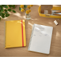 Blok poznámkový linajkový s gumičkou Leitz Cosy B5 teplý žltý