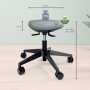 Ergonomická balančná stolička na sedenie Leitz Ergo s kolieskami