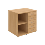 Prídavná skriňa k stolu Hobis, zámok, P, dub