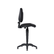 Pokladničná stolička 1040 Ergo D2 čierna s klzákmi