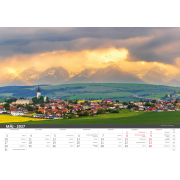 Nástenný kalendár Malebné Slovensko 45 x 31,5 cm 2027