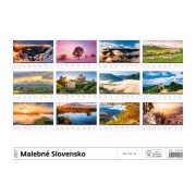 Nástenný kalendár Malebné Slovensko 45 x 31,5 cm 2027