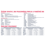 Stolový kalendár stĺpcový 23 x 14 cm - Pracovný 2027