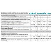 Stolový kalendár riadkový 23 x 14 cm - Pracovný 2027
