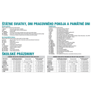 Stolový kalendár riadkový 23 x 14 cm - Pracovný 2027